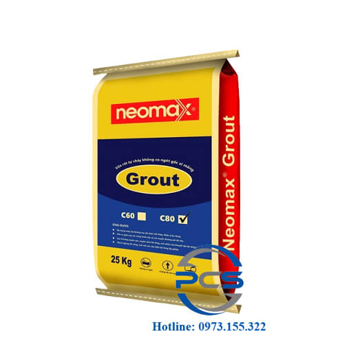Neomax Grout C80 Vữa rót không co ngót trộn sẵn gốc xi măng