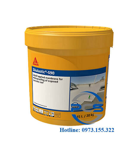 Sikalastic 590 Hợp chất chống thấm thi công lỏng gốc PU-Acrylic phân tán
