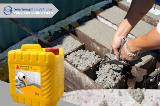 Sikament R7N - Phụ gia giảm nước và kéo dài thời gian ninh kết 9 thi-cong-sika-r7