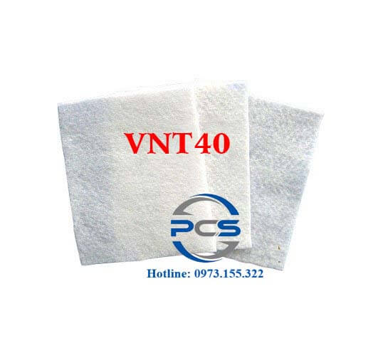 Vải địa kỹ thuật VNT40 màu trắng giá rẻ chất lượng cao 