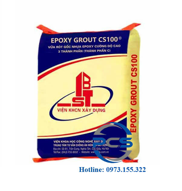 Epoxy Grout CS100 Vữa rót gốc nhựa Epoxy cường độ cao 3 thành phần 