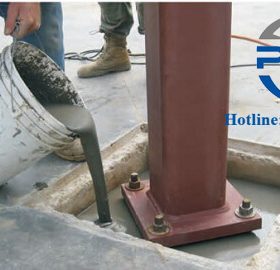 Hình ảnh thi công vữa tự chảy