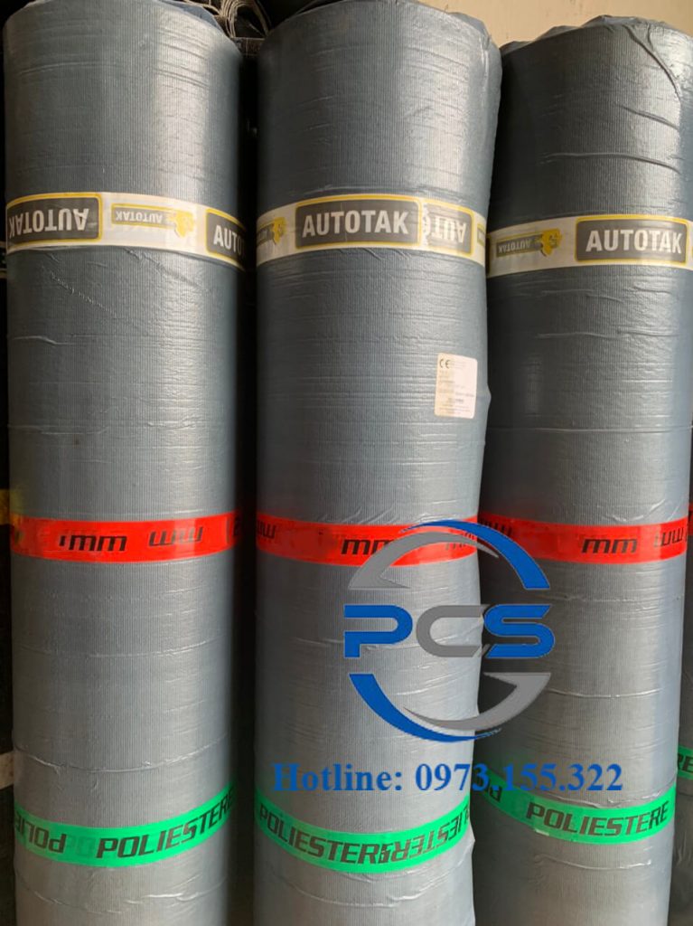 Màng chống thấm bitum tự dính Autotak PE 1.5mm