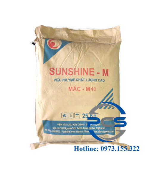 Sunshine – M M40 Vữa sửa chữa dạng bột trộn sẵn gốc xi măng