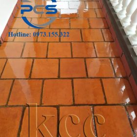 Thi công trên nền gạch đỏ