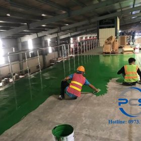 Thực hiện sơn sàn