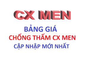 bảng báo giá xi măng chống thấm cx men