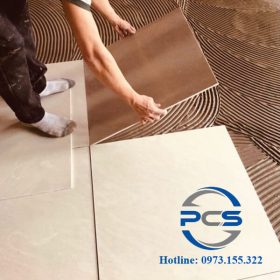 Thi công keo dán gạch đá