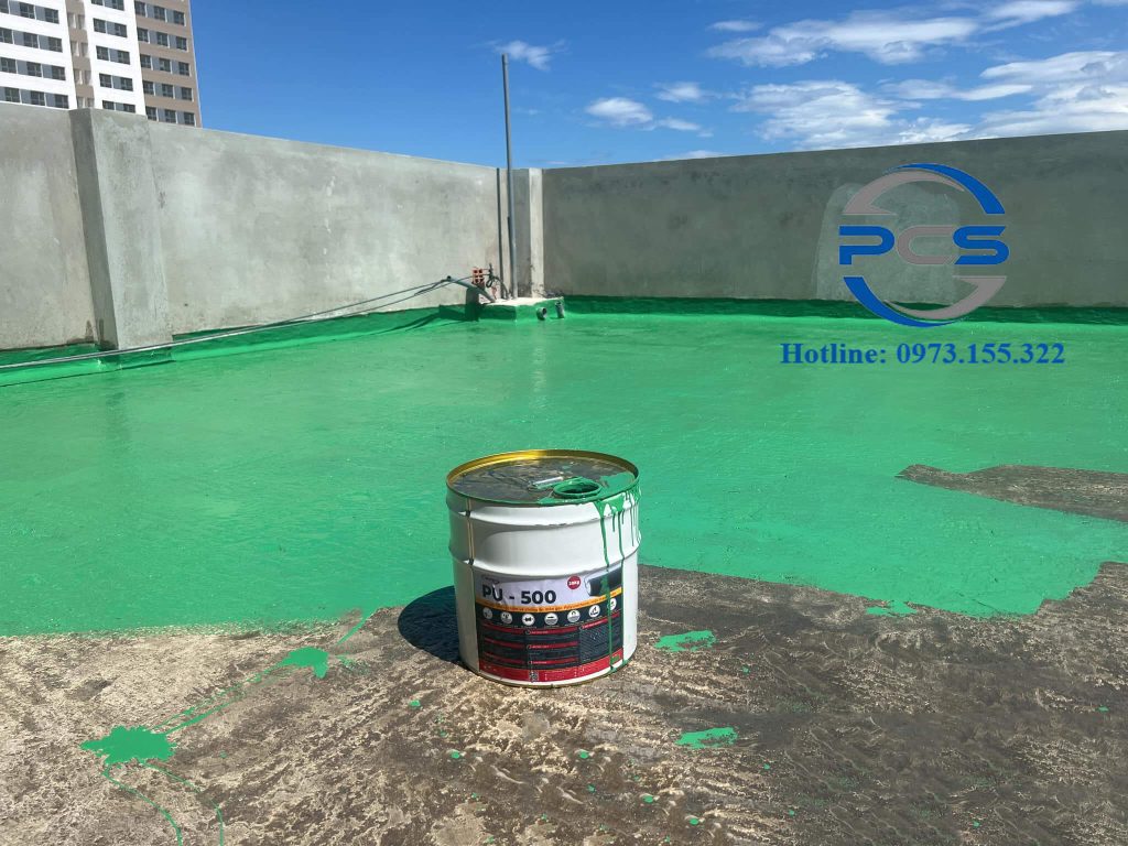 Chống thấm sàn mái bằng Newtec PU 500