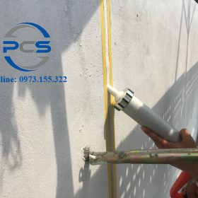 Hình ảnh thi công chất trám khe đàn hồi