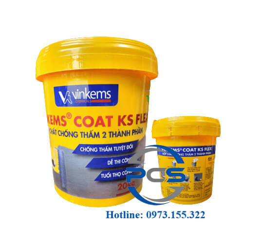 Vinkems Coat KS Flex Hợp chất chống thấm đàn hồi cao 2 thành phần