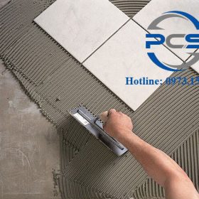 Thi công keo dán gạch DAVI