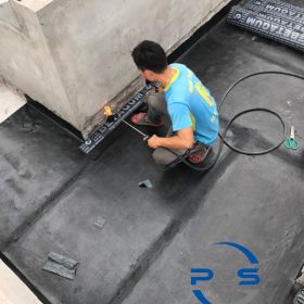 Thi công chống thấm màng khò nóng Betagum