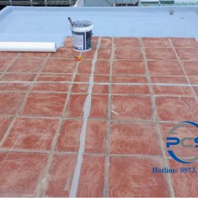 Chống thấm nền gạch bằng Kovi PU Guard