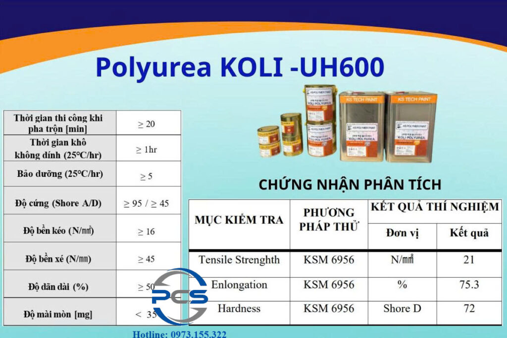 Sơn Koli trong suốt UH600 (2)