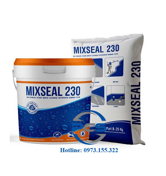 Mixseal 230 Chất chống thấm gốc xi măng polymer đàn hồi cao