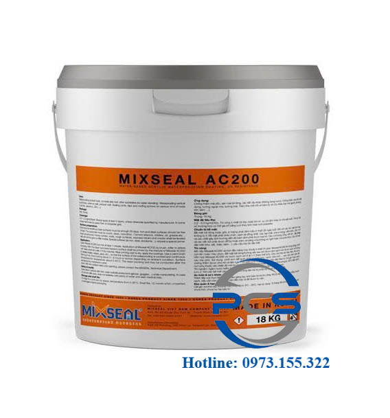 Mixseal AC200 Chống thấm Acrylic gốc nước 1 thành phần